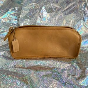 Vintage Coach Leather Toiletry Travel Kit Bag